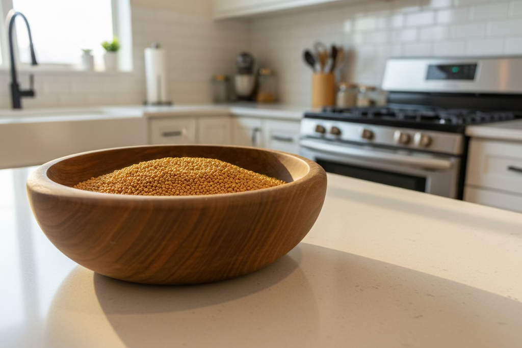 حبوب الخردل الصفراء